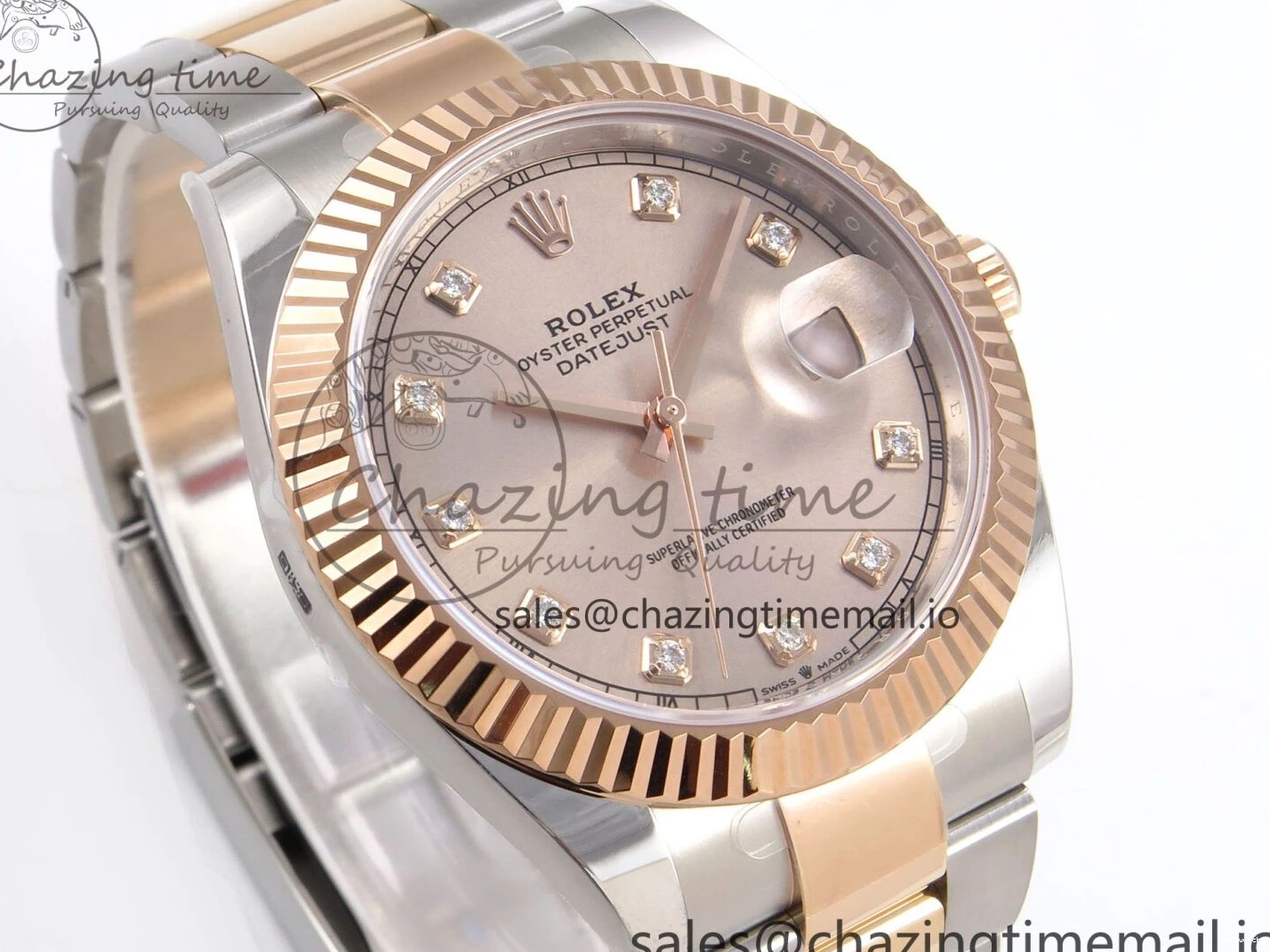 SH3235（Gain Diamonds Oyster 904L DateJust 126331 Steel Dial ARF RG on Edition 41 SS Bracelet 1:1 Weight） Best RG 0517